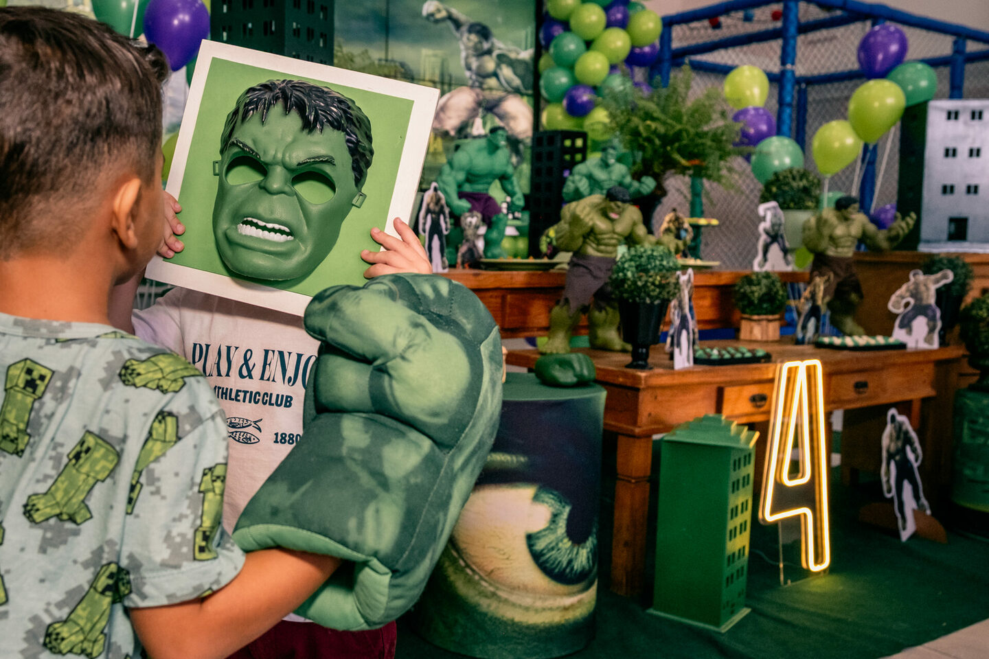 O incrível Hulk apresenta Gael 4 anos